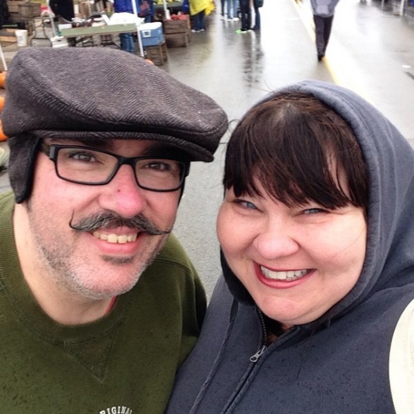 Farmer's market selfie